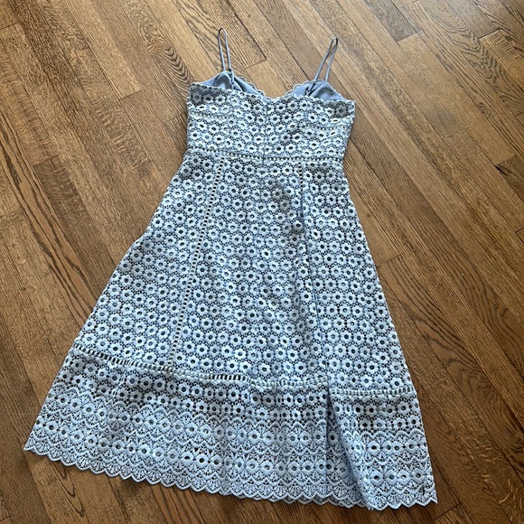 J Crew Daisy Lace Dress Light Blue - Picture 6 of 8